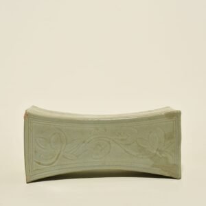 Song Dynasty  Longquan Kiln Carved Flower Pattern Square Pillow