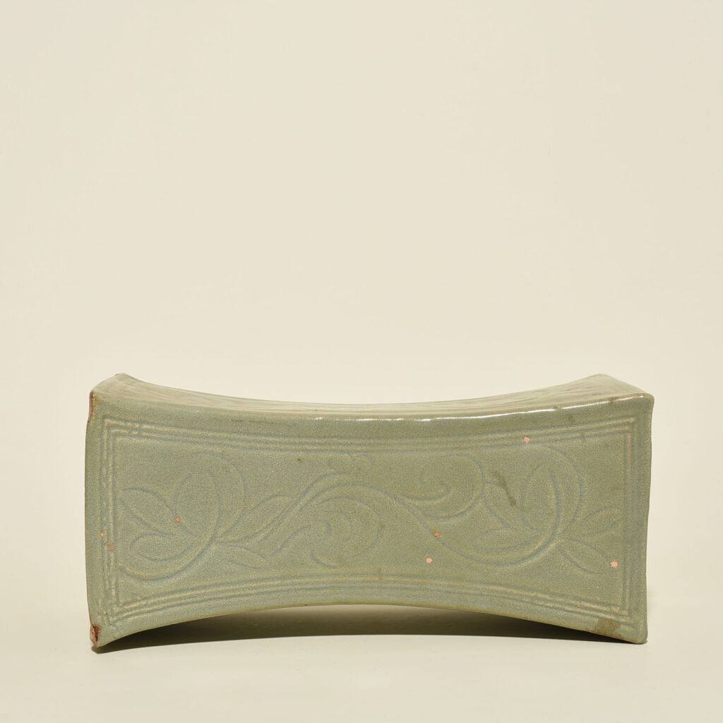 Song Dynasty  Longquan Kiln Carved Flower Pattern Square Pillow