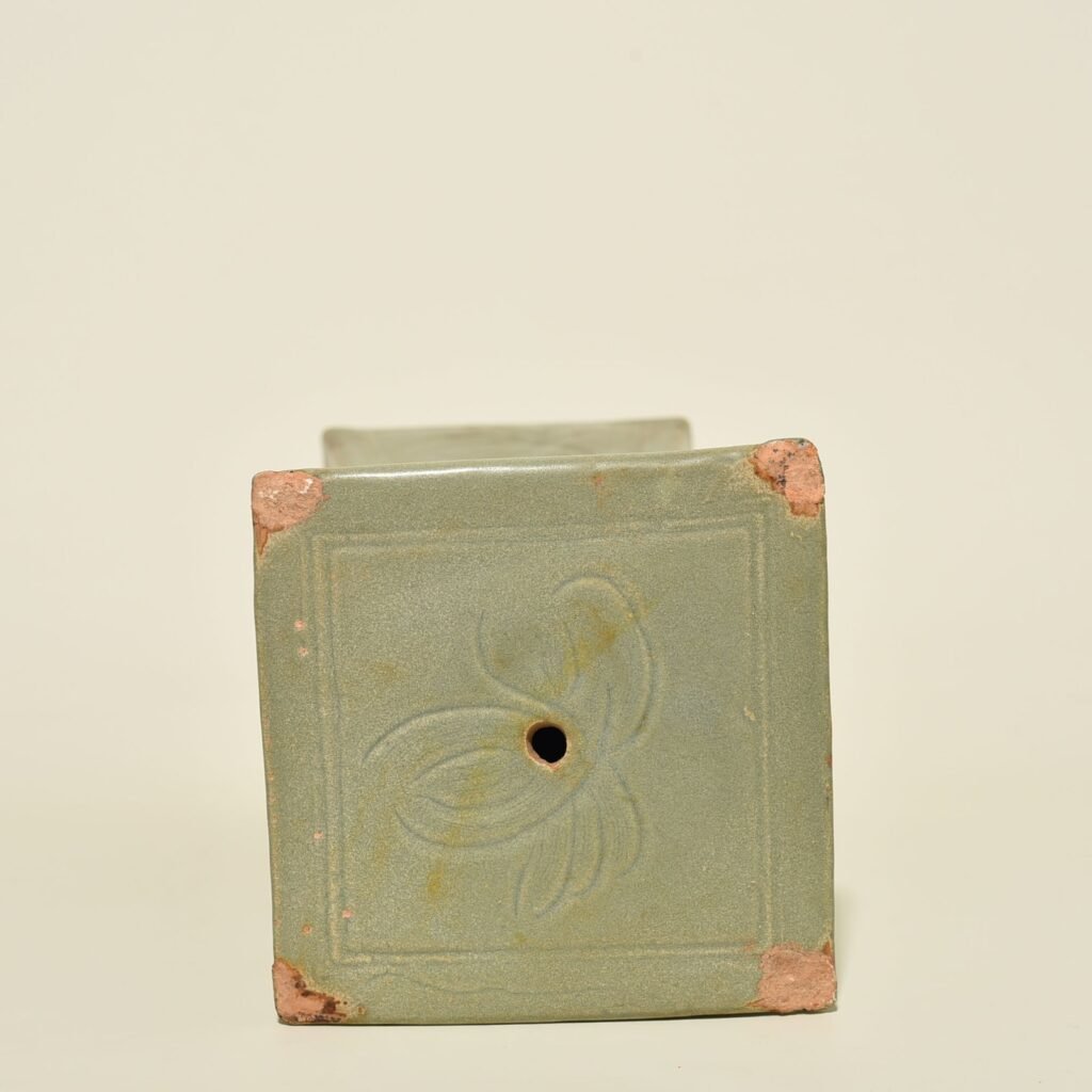 Song Dynasty  Longquan Kiln Carved Flower Pattern Square Pillow