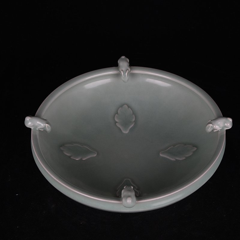 Song Dynasty Longquan kiln pink celadon rabbit ear washer