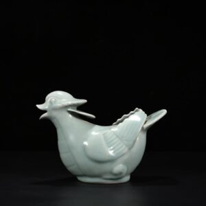 Song Dynasty Longquan kiln pink celadon glaze mandarin duck water drop inkstone
