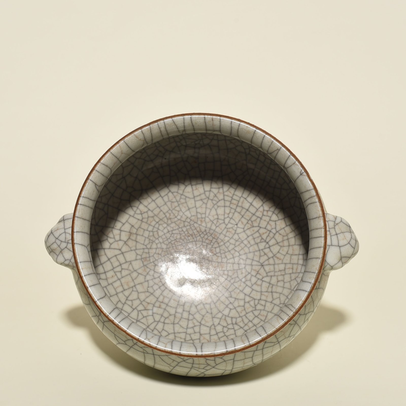 Qing Dynasty Qianlong official kiln animal ear wash