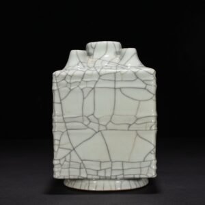 Qing Dynasty Qianlong official glaze five-tube square vase