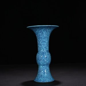 Qing Dynasty Qianlong furnace glazed flower goblet