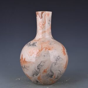 Qing Dynasty Qianlong stone pattern celestial sphere vase