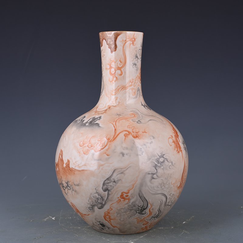 Qing Dynasty Qianlong stone pattern celestial sphere vase