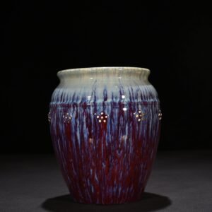 Qing Dynasty Qianlong Festival Red Yaobian Glazed Plastic Plum Blossom