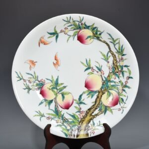 Qing Dynasty Qianlong pastel colored plate