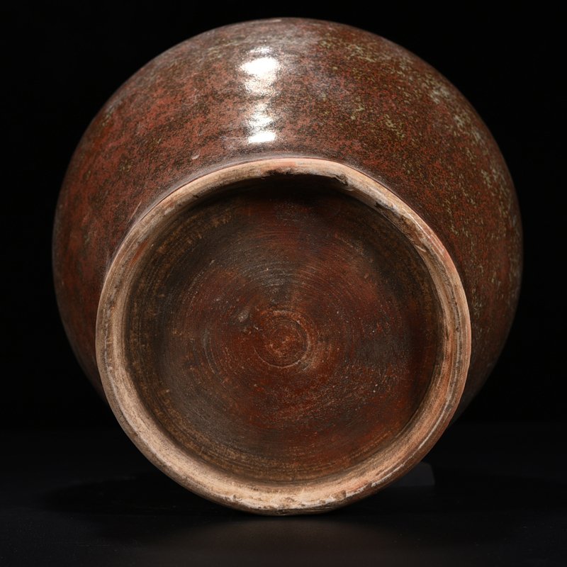 Qing Dynasty Qianlong Purple-gold Glazed Four Series Jar