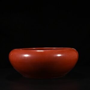 Qing Dynasty Qianlong purple gold glaze large brush wash