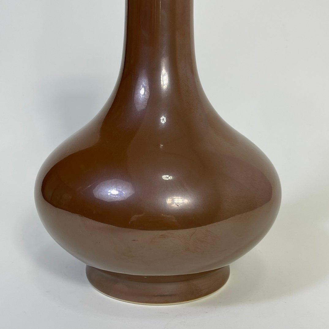 Qing Dynasty Qianlong Purple gold glaze vase