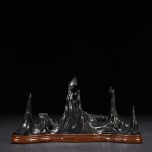 Qing Dynasty Qianlong of the Tang Ying style inkstone and Mingshan type penholder