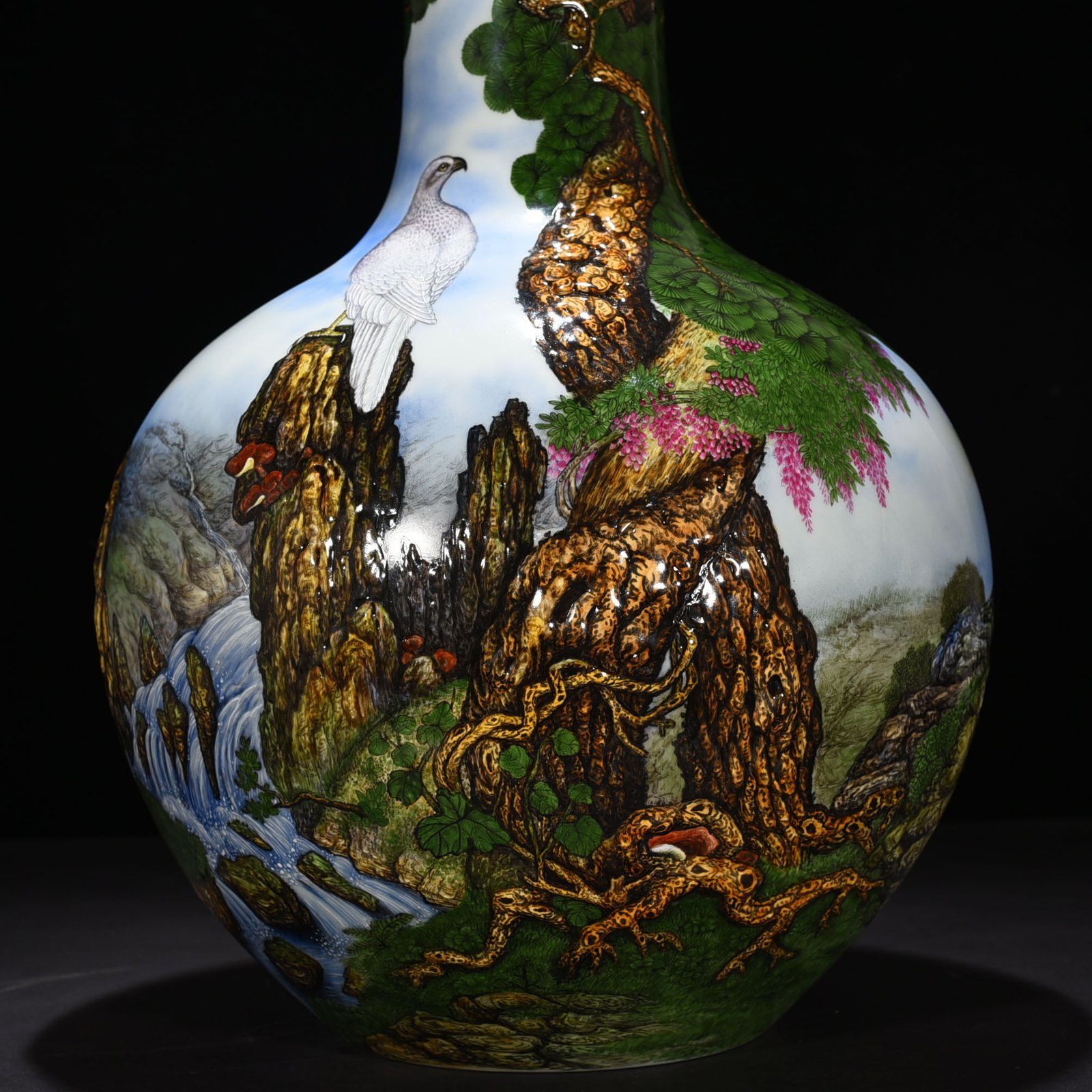 Qing Dynasty Qianlong Lang Shining’s enamel Celestial Ball Vase
