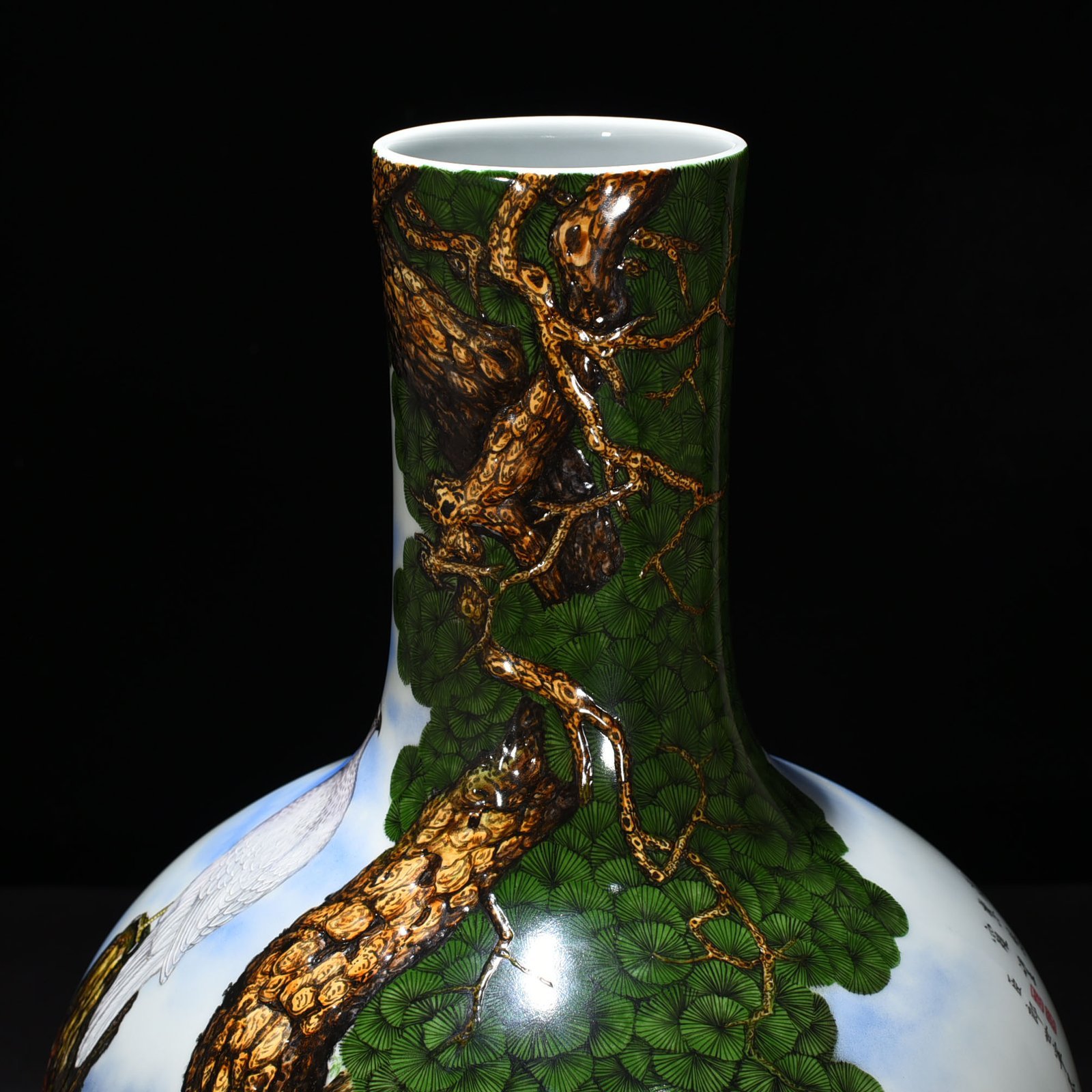 Qing Dynasty Qianlong Lang Shining’s enamel Celestial Ball Vase