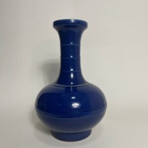 Qing Dynasty Qianlong Ji blue glaze vase