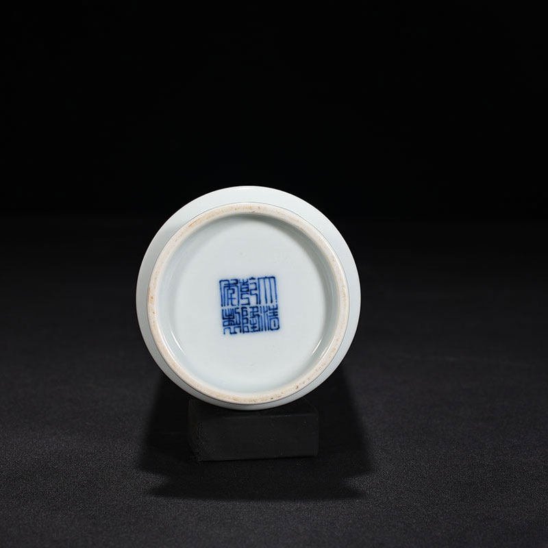 Qing Dynasty Qianlong blue and white lady vase