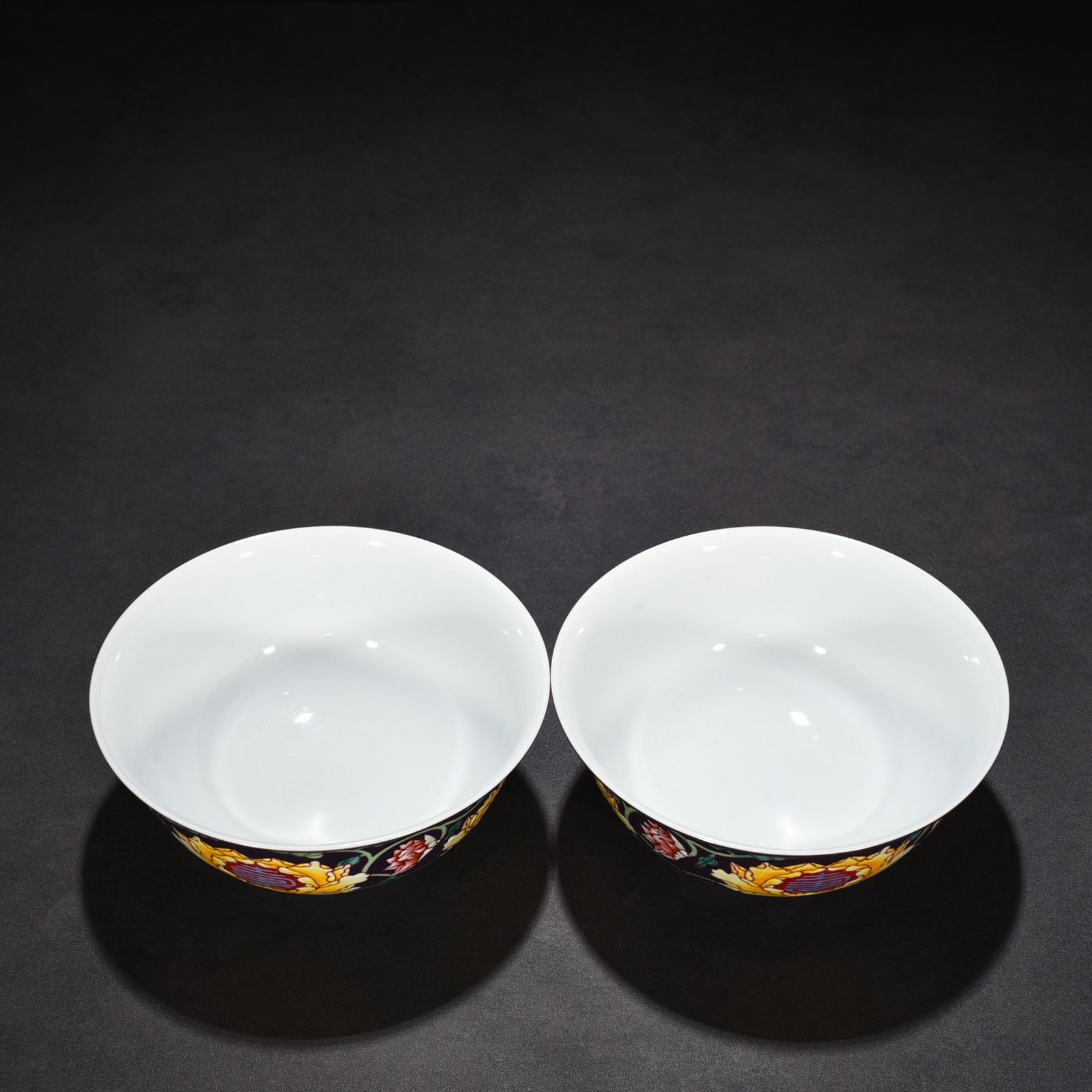 Qing Dynasty Emperor Kangxi Imperial Purple Ground Enamel Bowl