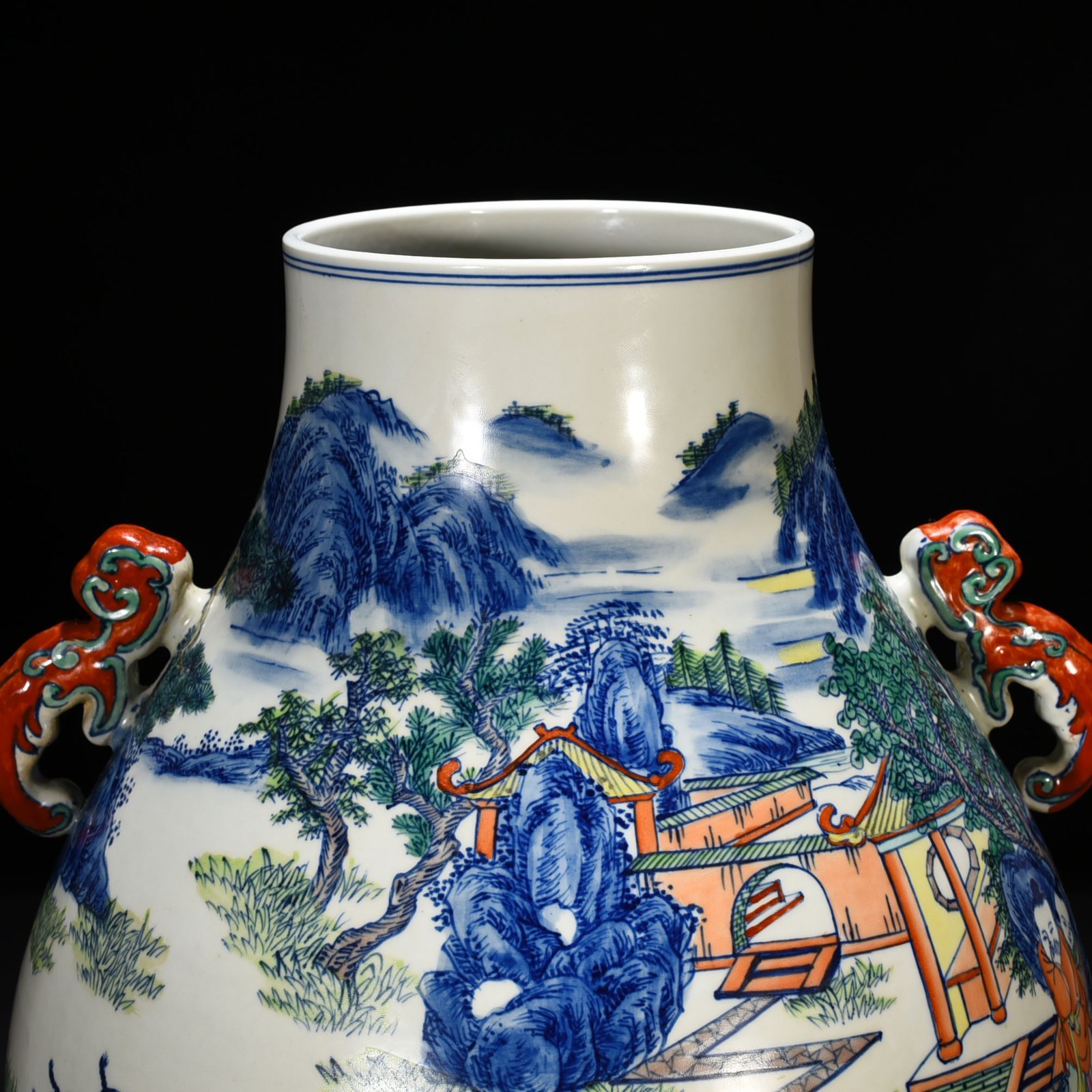 Qing Dynasty Yongzheng Doucai Hundred Sons Playing