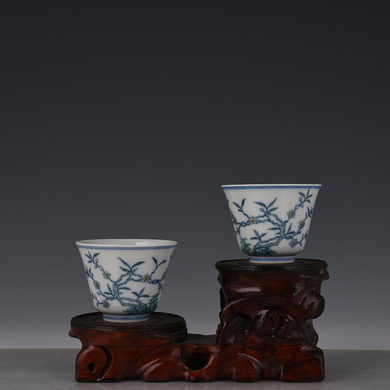 Qing Dynasty Yongzheng colorful flower cup