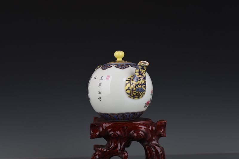 Qing Dynasty Yongzheng enamel flower and bird pot