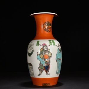 Qing Dynasty Yongzheng Pastel Unparalleled Character Vase
