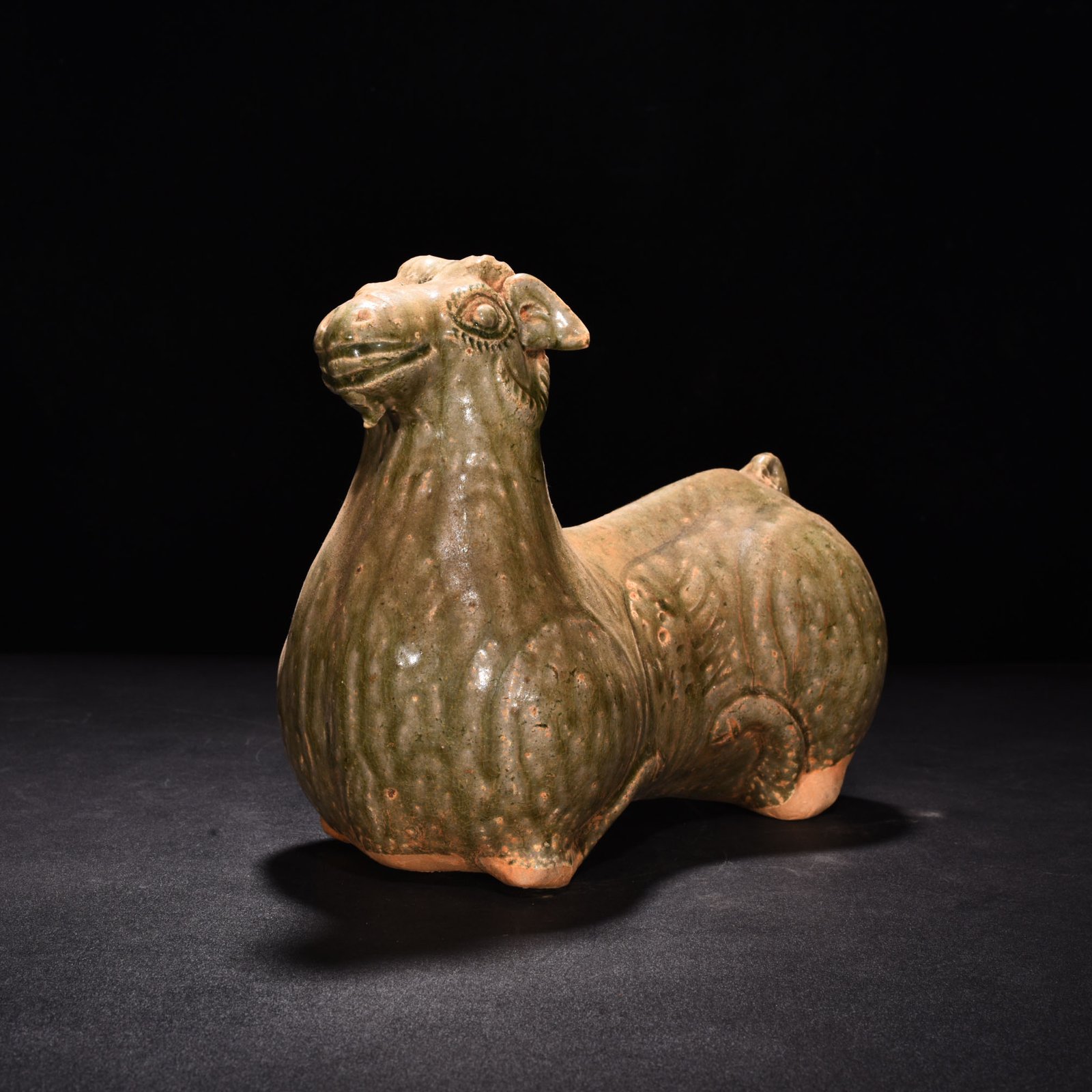 Jin Dynasty Yue kiln celadon sheep statue
