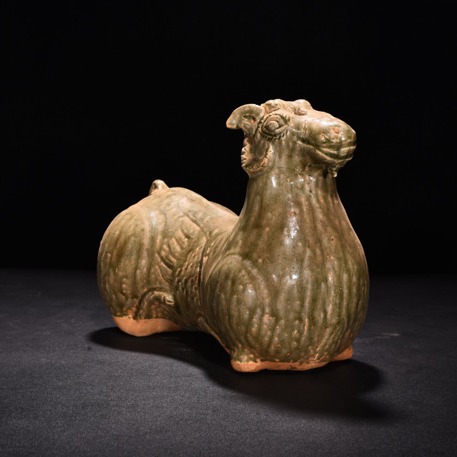 Jin Dynasty Yue kiln celadon sheep statue