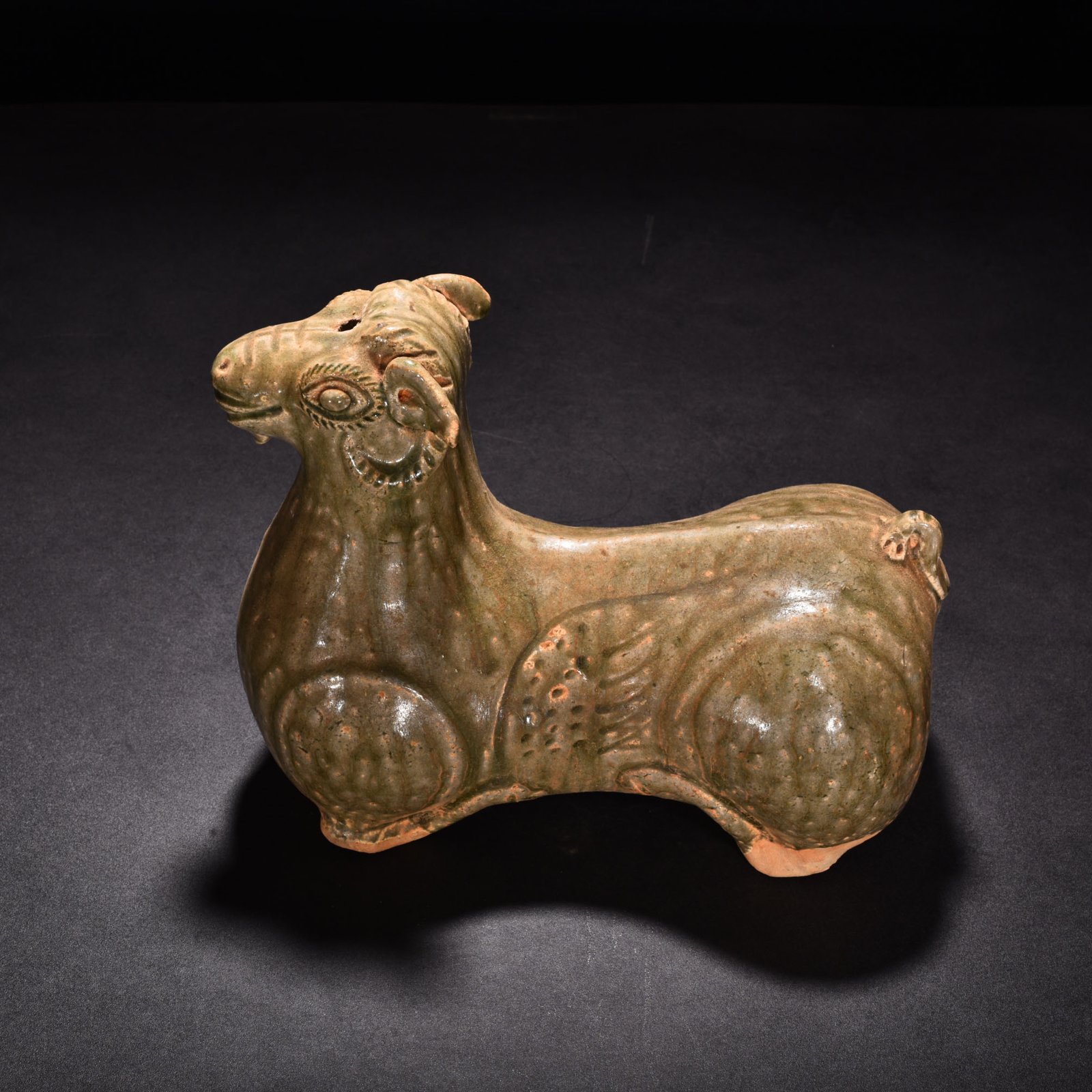 Jin Dynasty Yue kiln celadon sheep statue