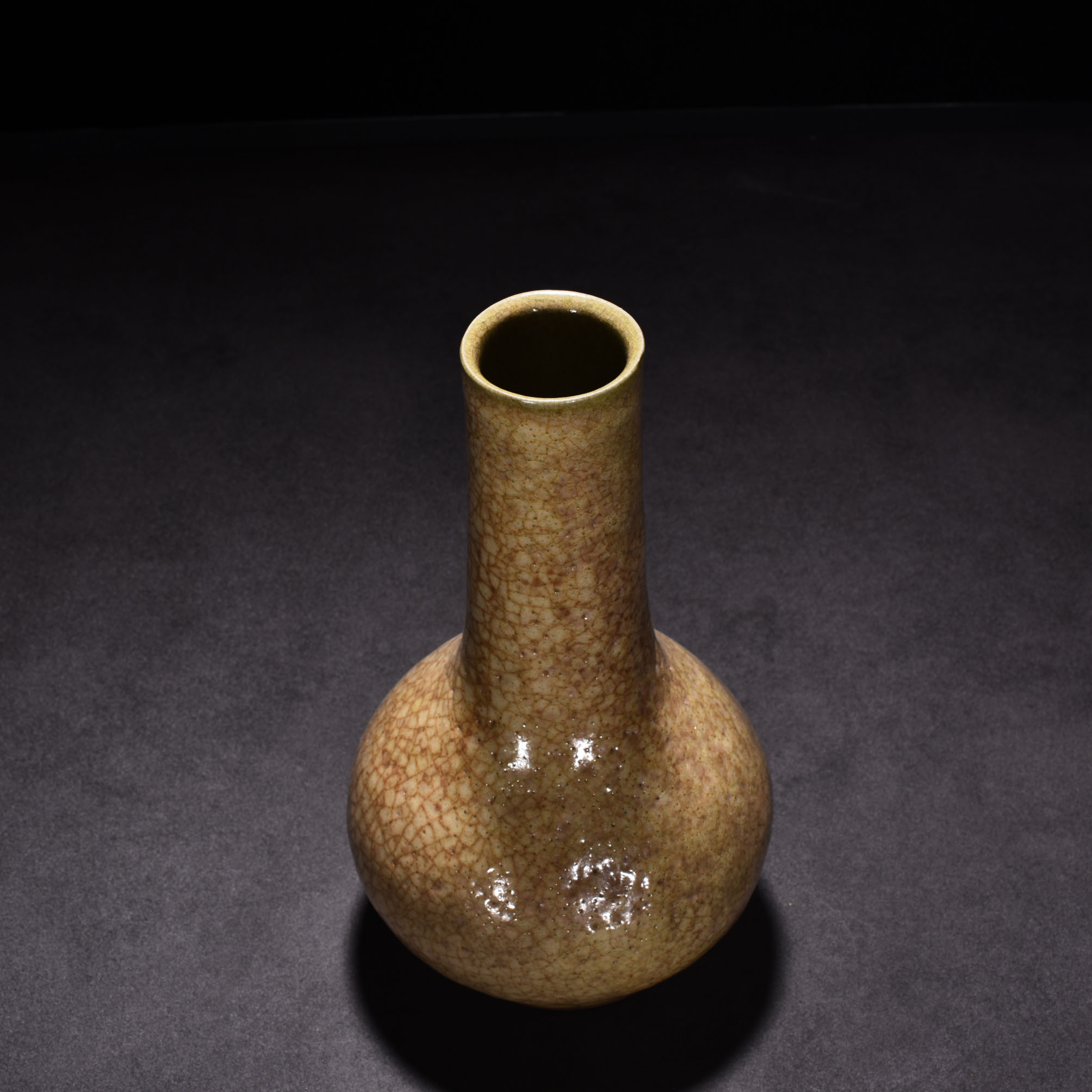 Song Dynasty kiln yellow glaze bile bottle