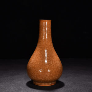 Song Dynasty official kiln beige glaze ice cracked bile bottle