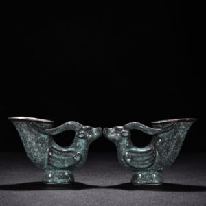 Song Dynasty official kiln celadon animal head sheep cup