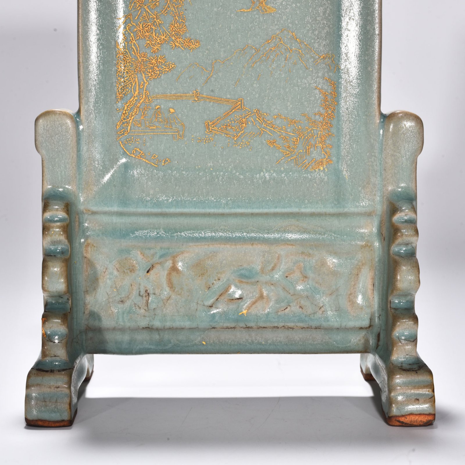 Song Dynasty Ru kiln azure glaze landscape