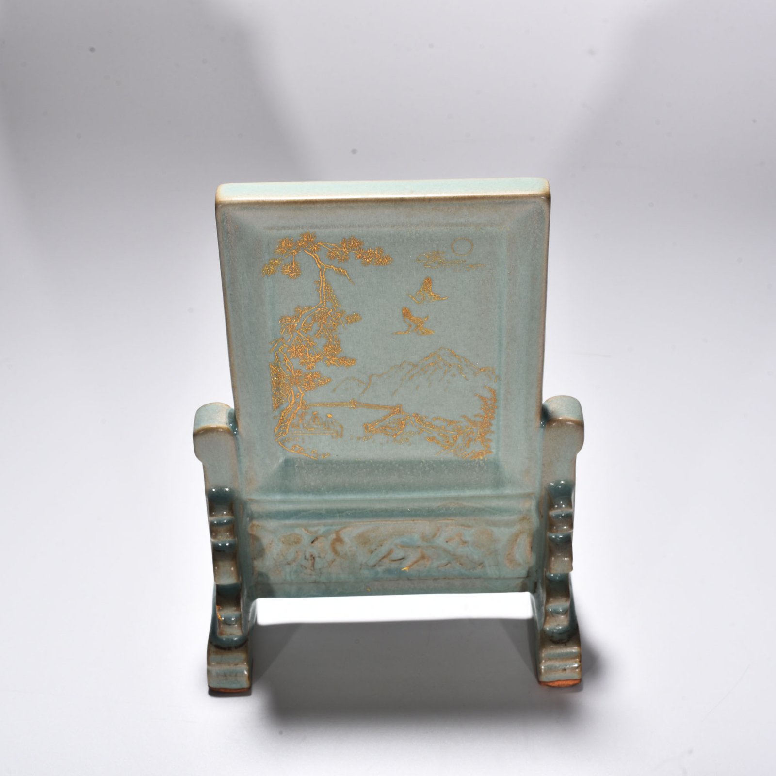 Song Dynasty Ru kiln azure glaze landscape