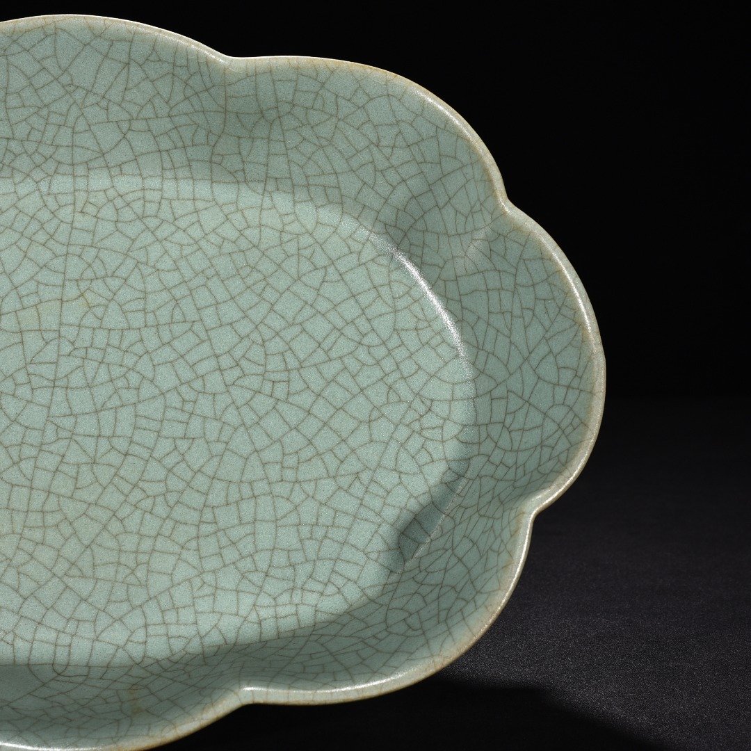 Song Dynasty Ru kiln azure glaze flower washer
