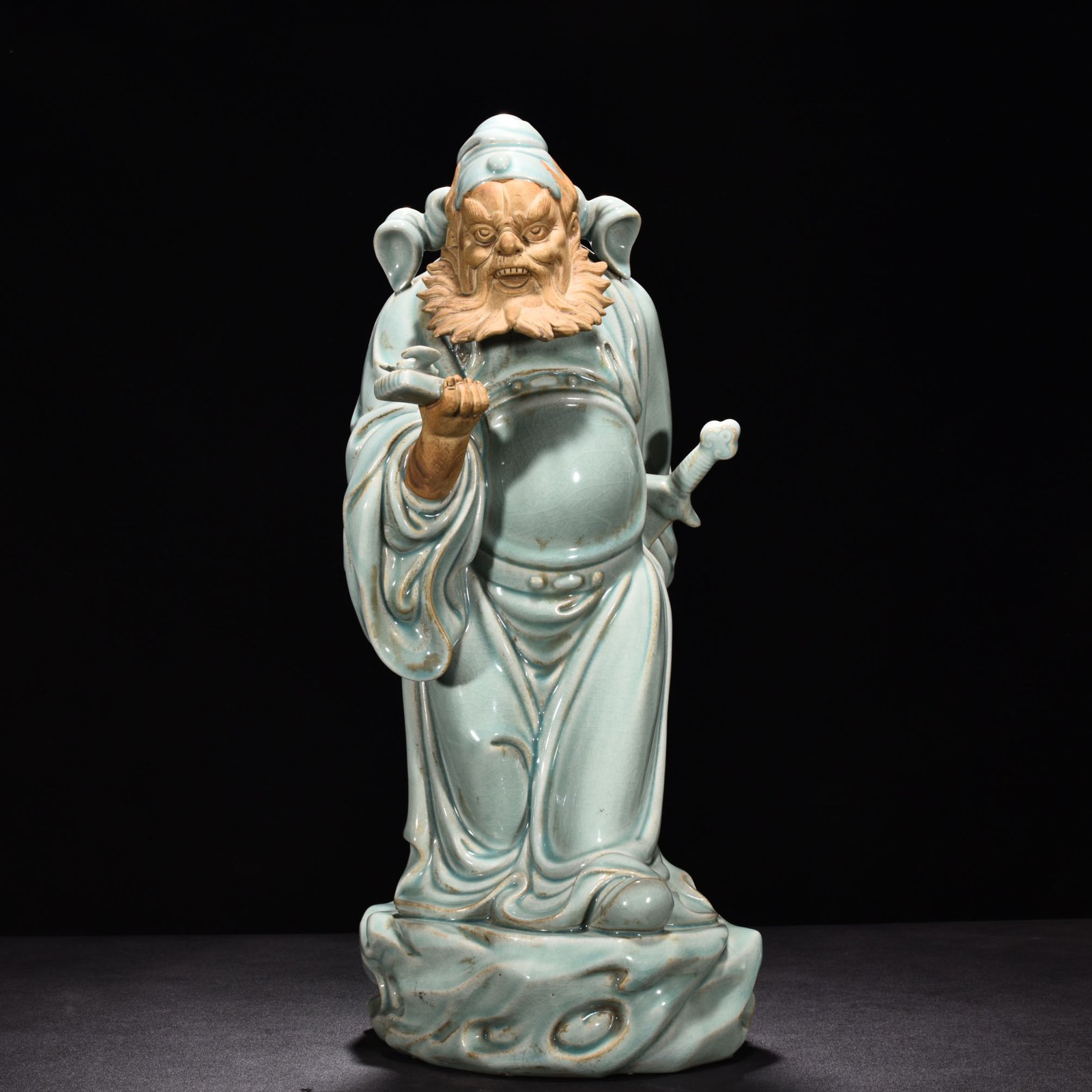 Song Dynasty Ru Kiln azure glaze Statue