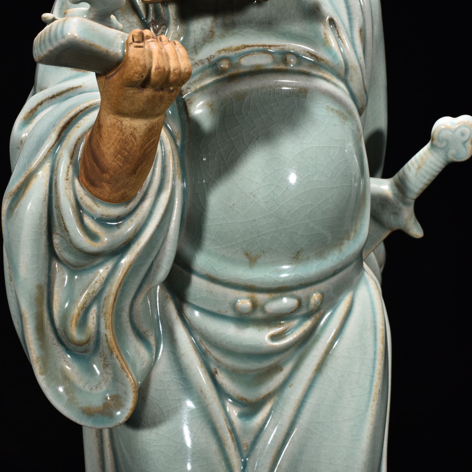 Song Dynasty Ru Kiln azure glaze Statue