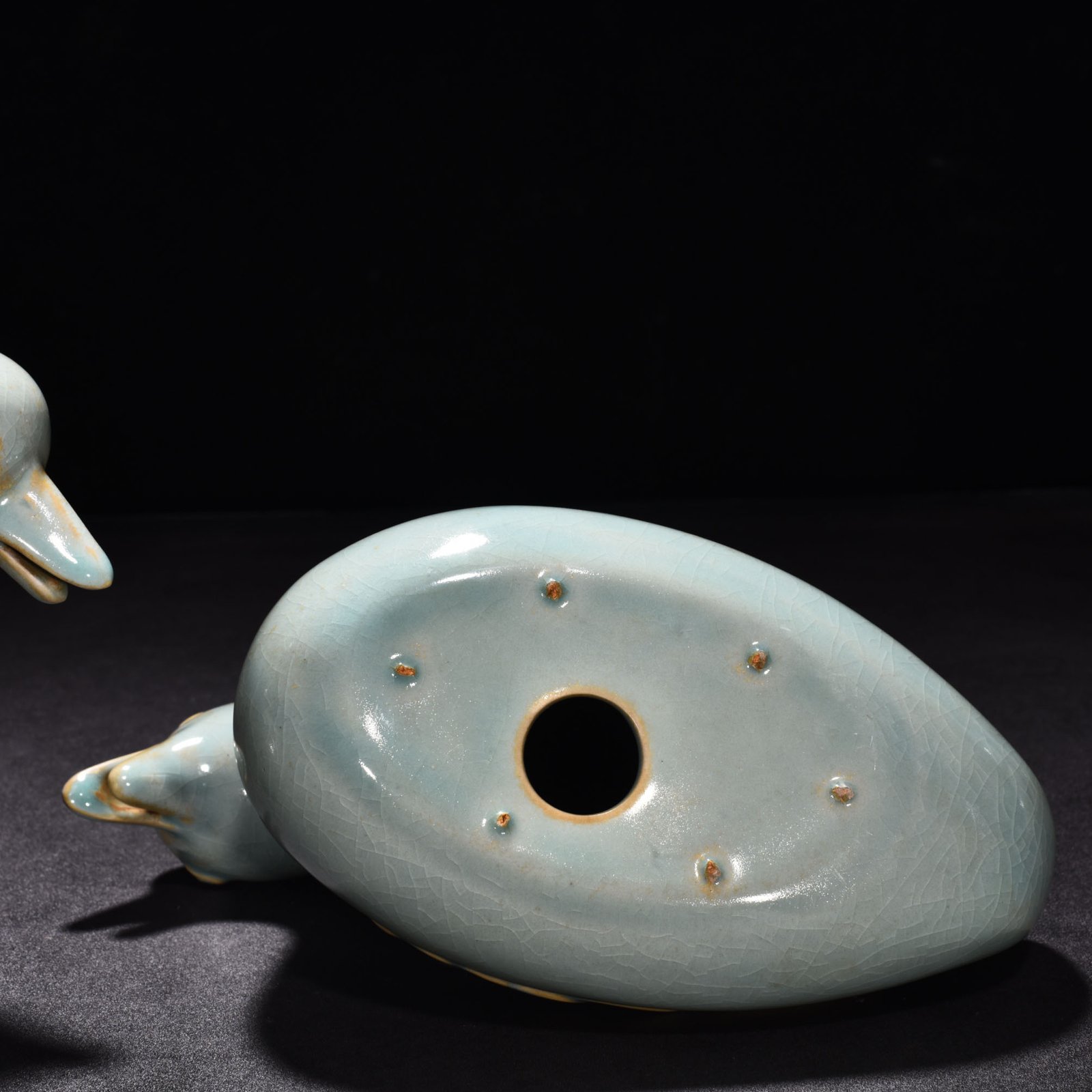 Song Dynasty Ru Kiln azure glaze mandarin duck