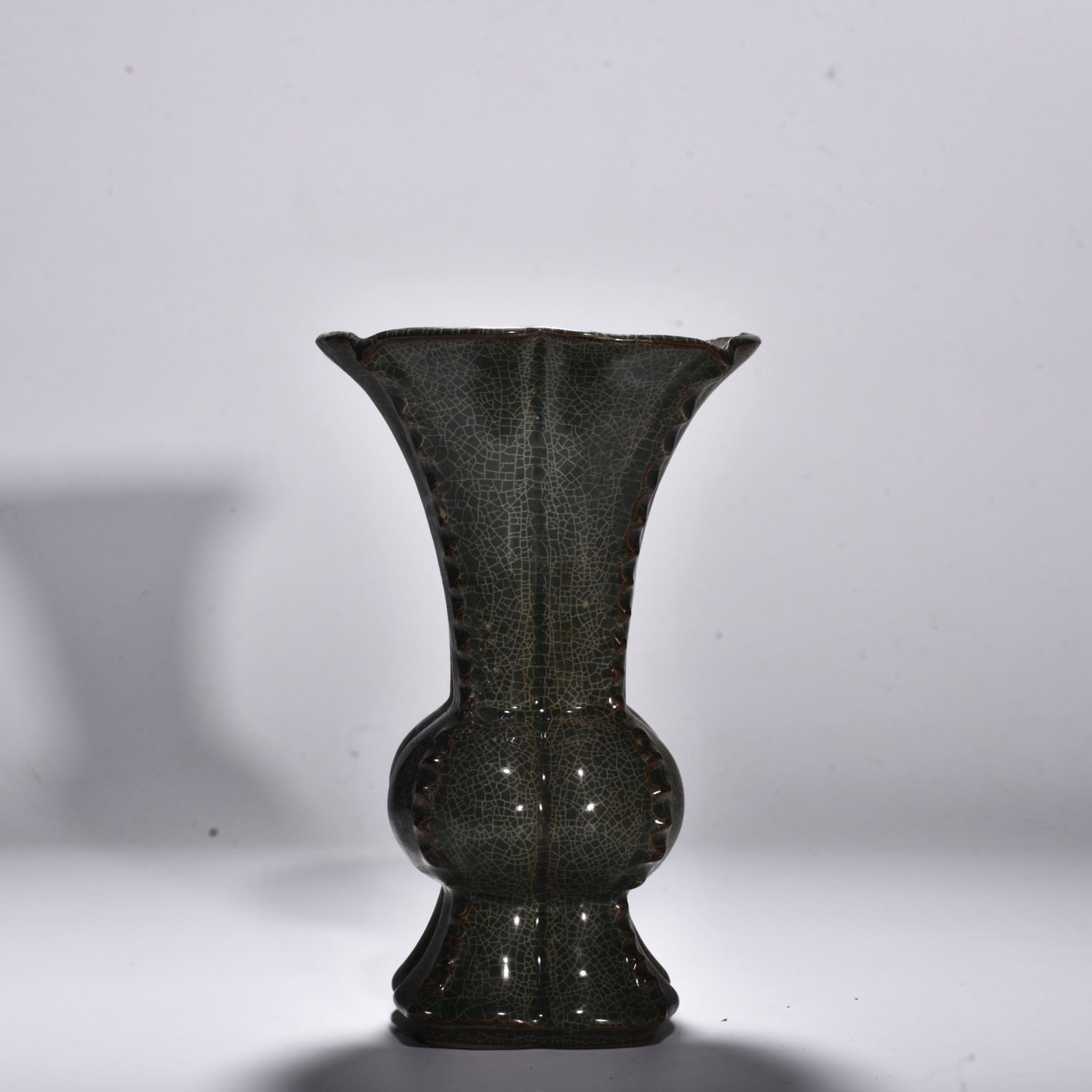 Song Dynasty Xikou kiln square flower goblet