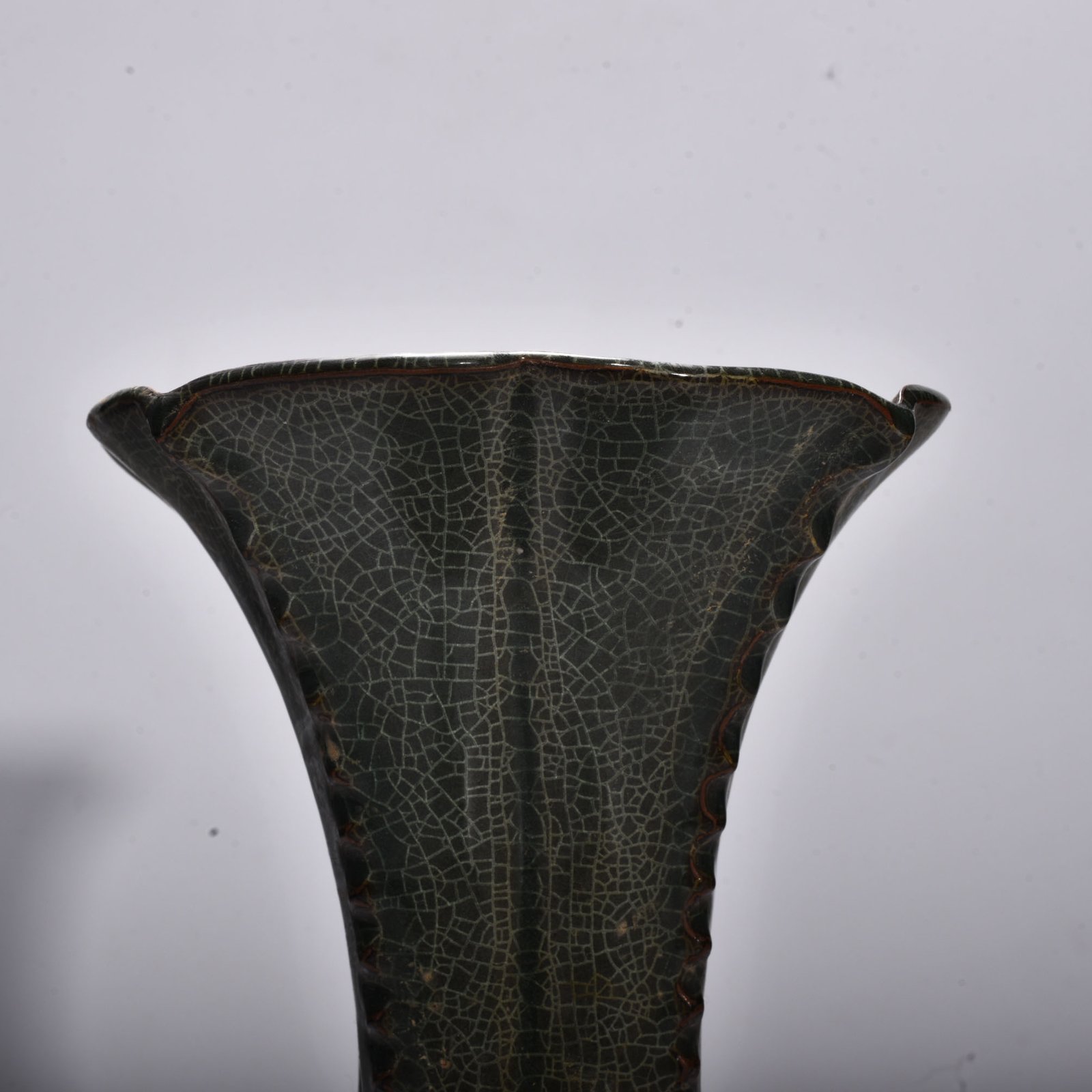 Song Dynasty Xikou kiln square flower goblet