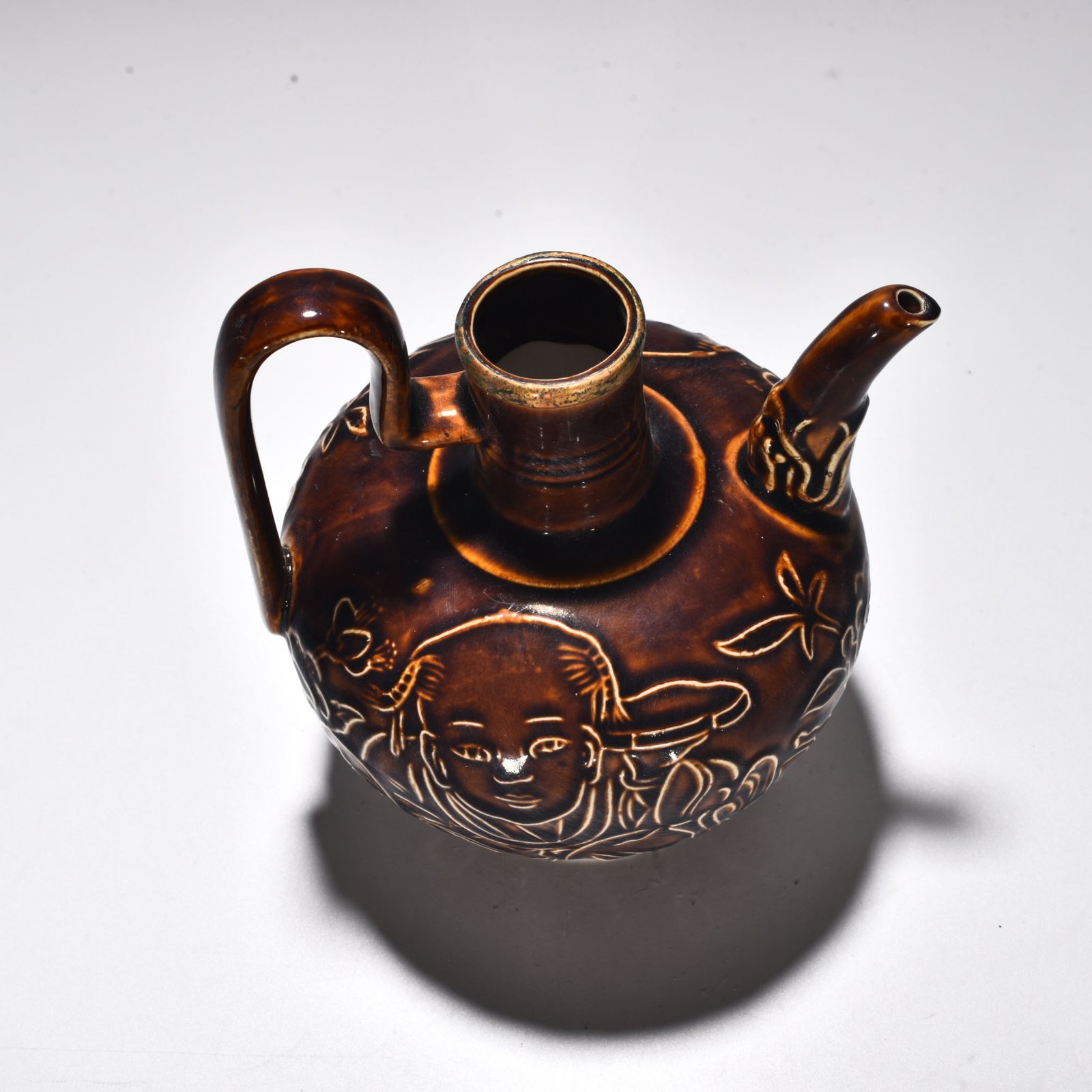 Song Dynasty official Zi Ding Ying Opera Pattern Holding Pot