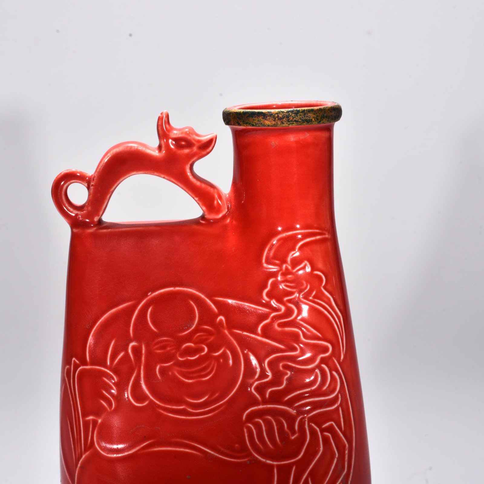 Song Dynasty official Hong Dingfu leather bag teapot