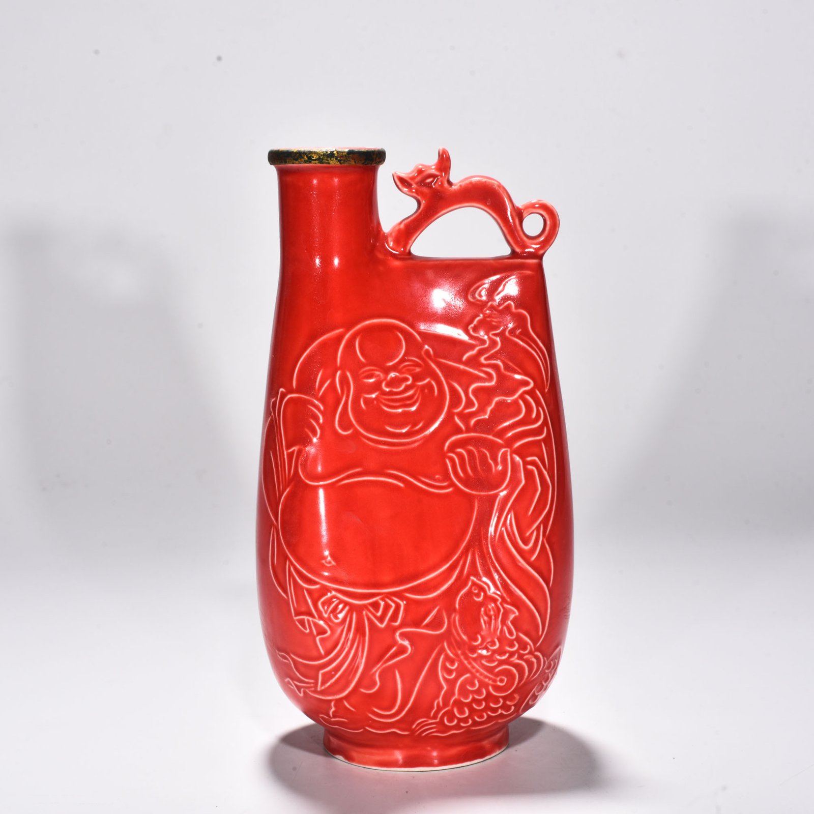 Song Dynasty official Hong Dingfu leather bag teapot