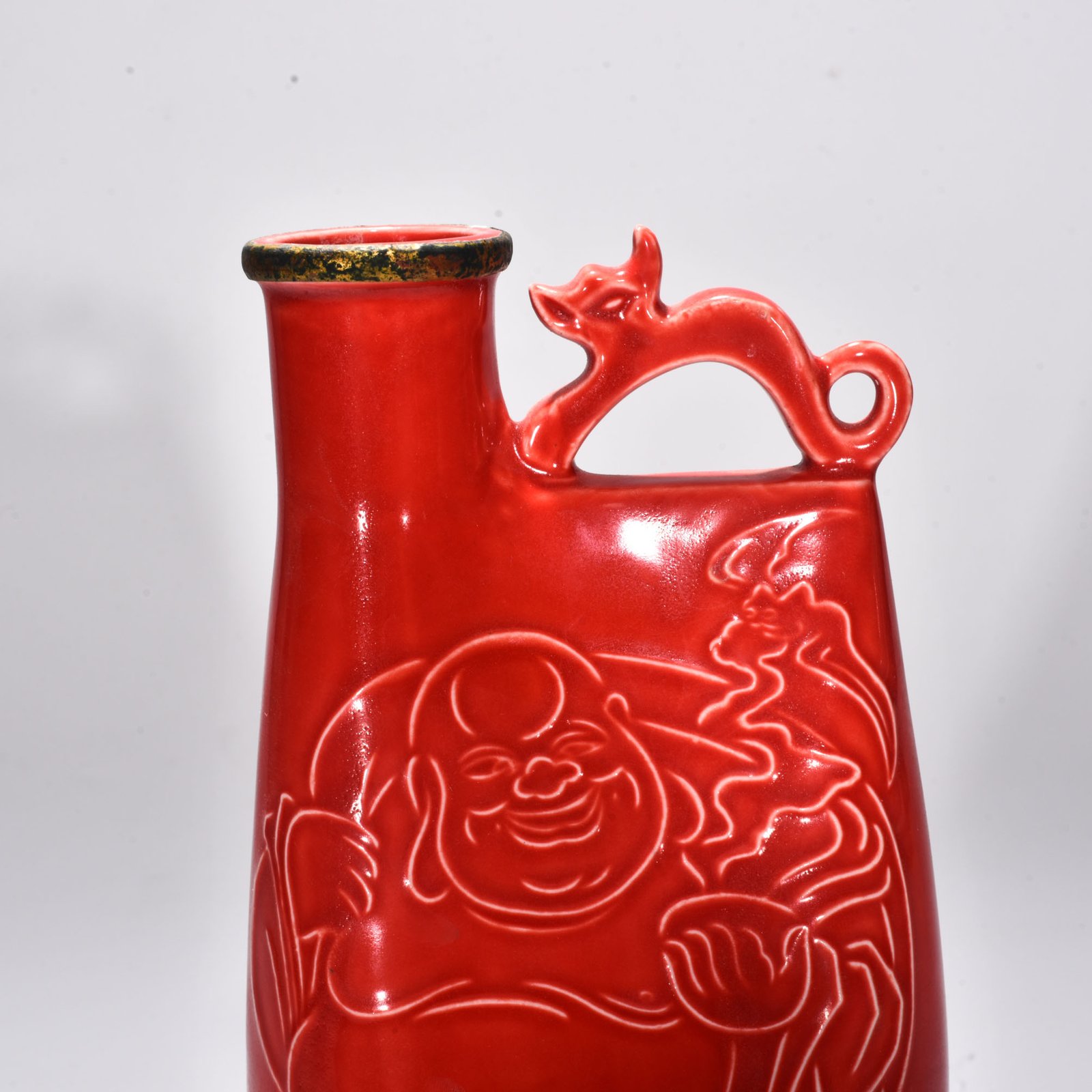 Song Dynasty official Hong Dingfu leather bag teapot