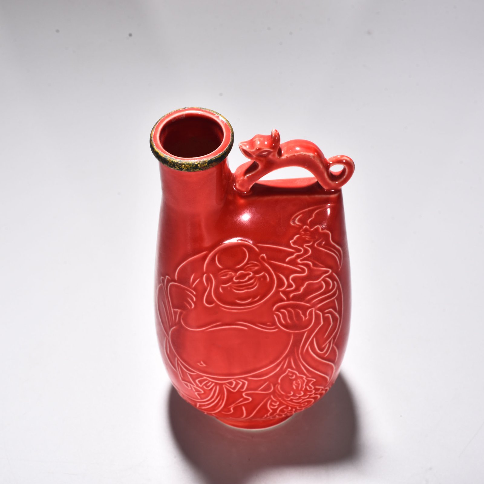 Song Dynasty official Hong Dingfu leather bag teapot