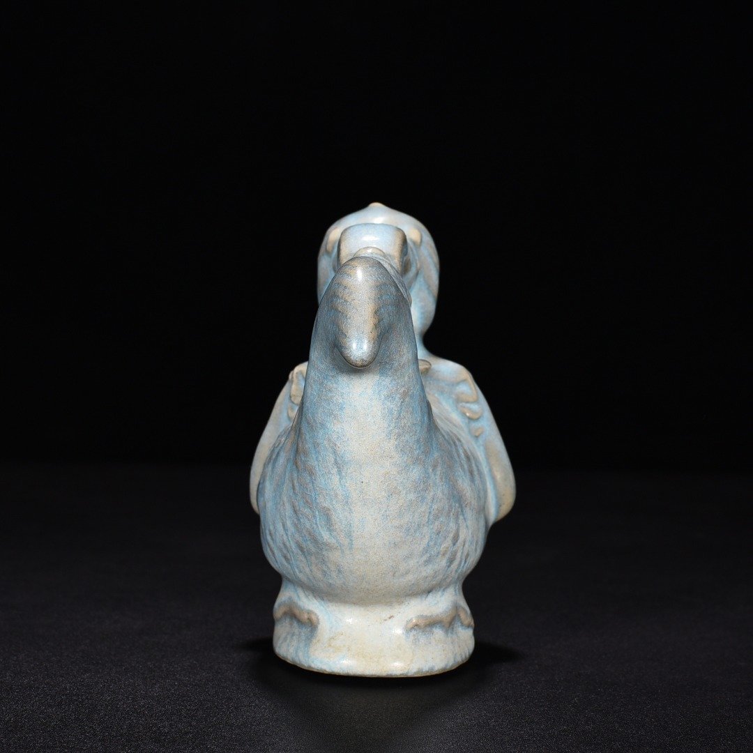 Song Dynasty Jun Ru sky blue glaze fish dragon inkstone