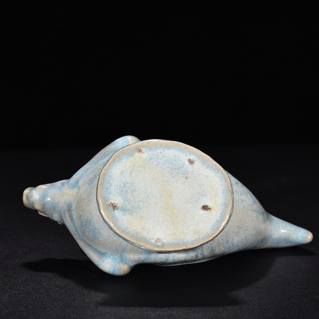 Song Dynasty Jun Ru sky blue glaze fish dragon inkstone