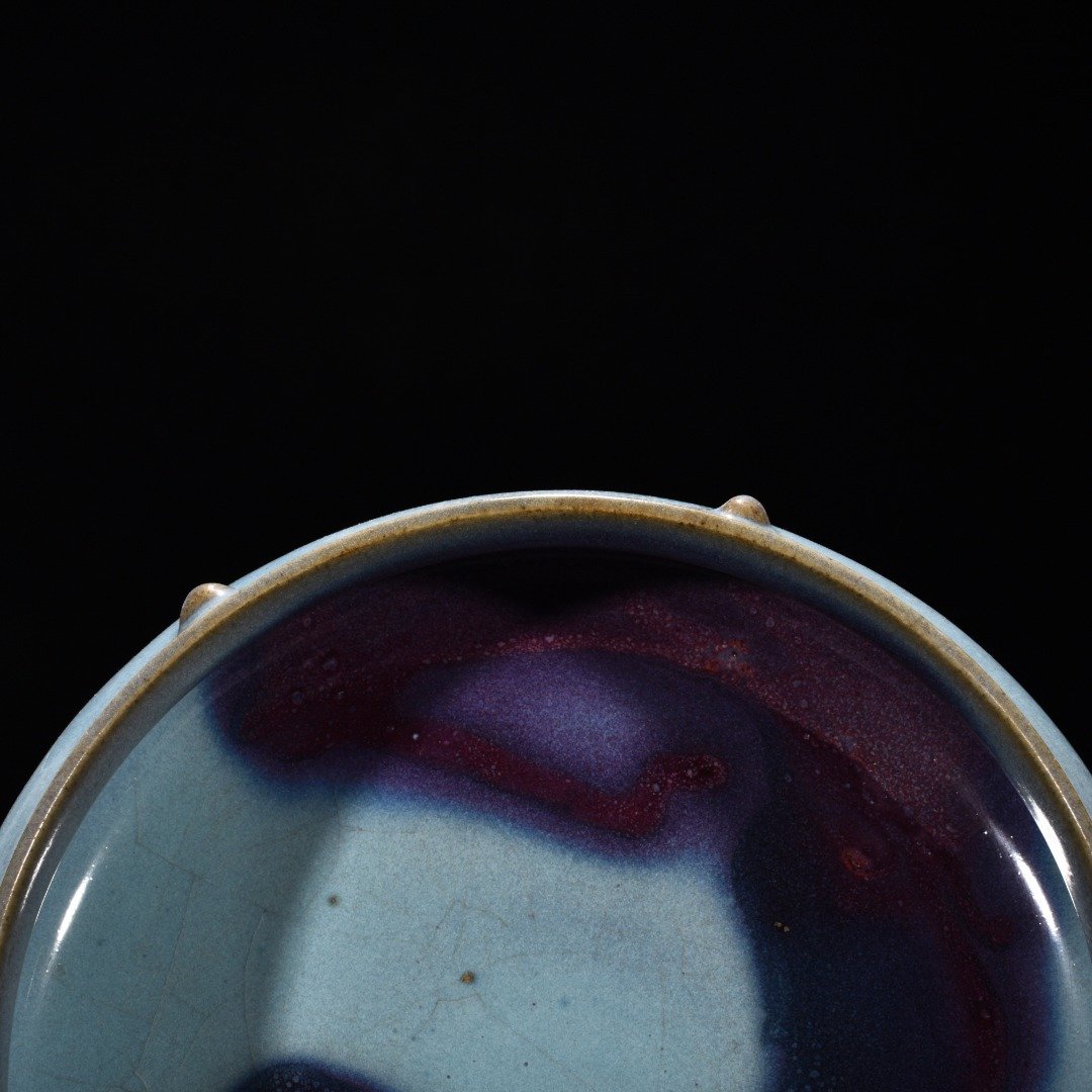 Song Dynasty Jun Kiln Sky Blue Glazed Drum Nail Washer