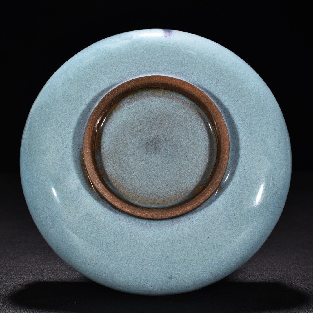 Song Dynasty Jun Kiln Sky Blue Glazed Drum Nail Washer