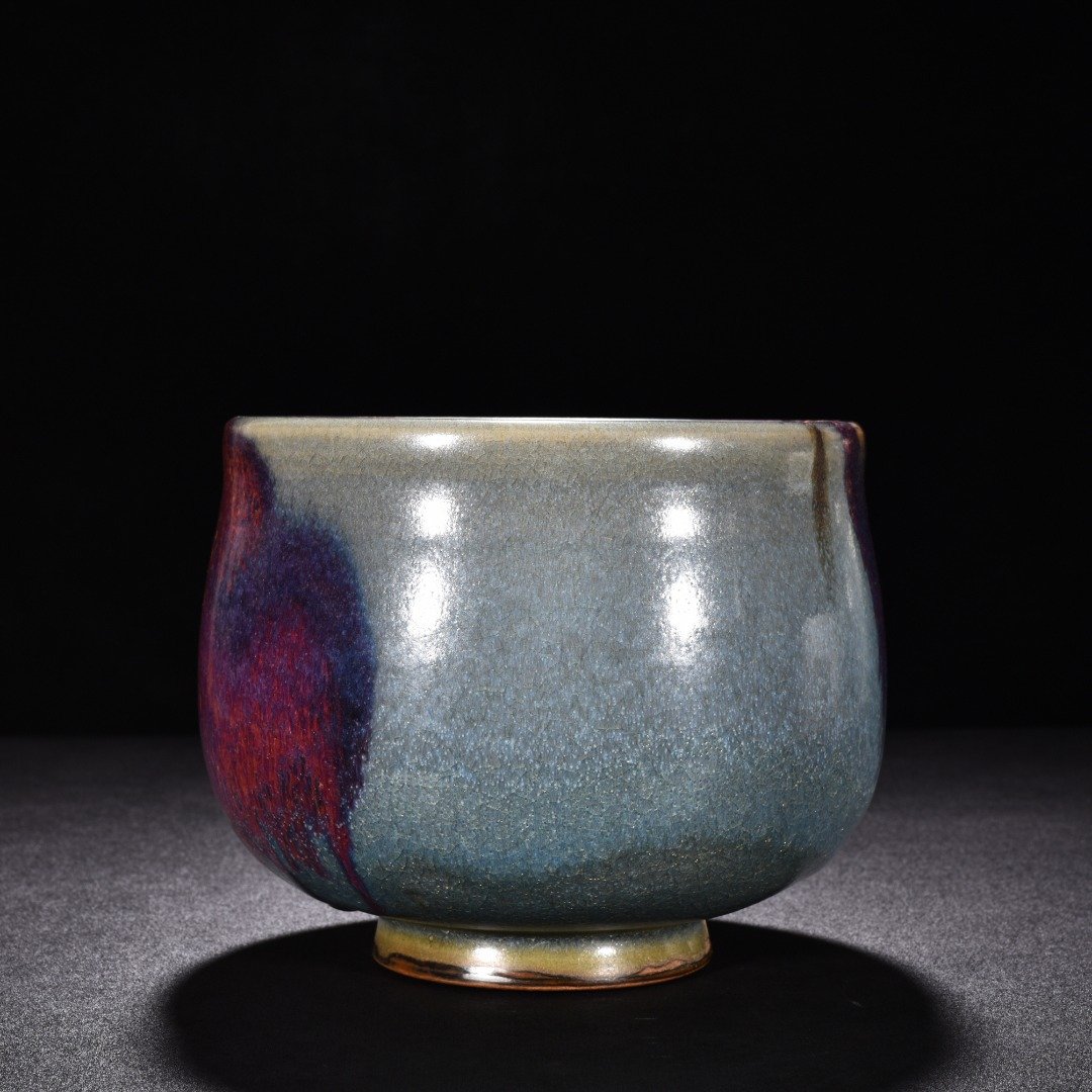 Song Dynasty Jun kiln obsidian rose purple glaze Arhat bowl