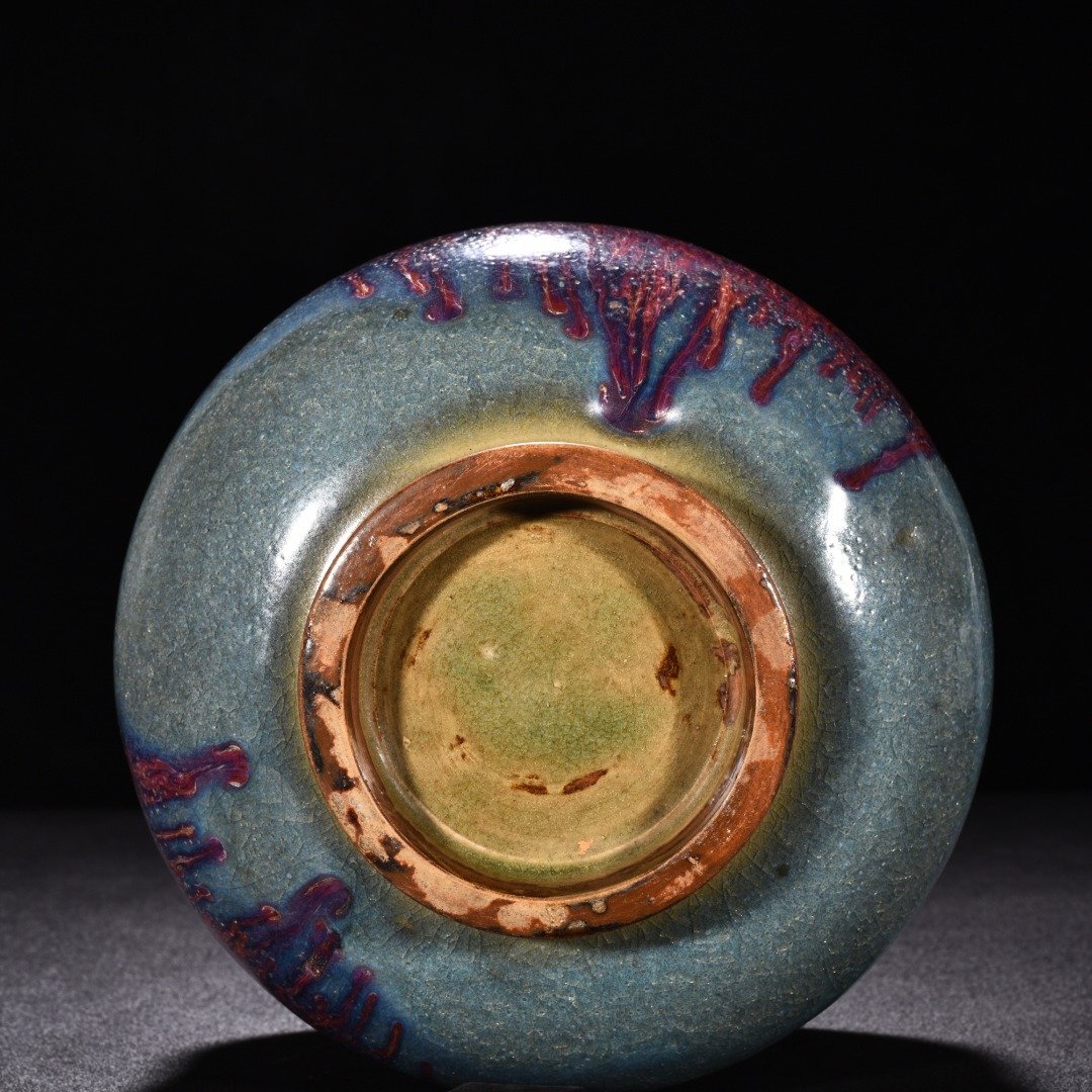 Song Dynasty Jun kiln obsidian rose purple glaze Arhat bowl